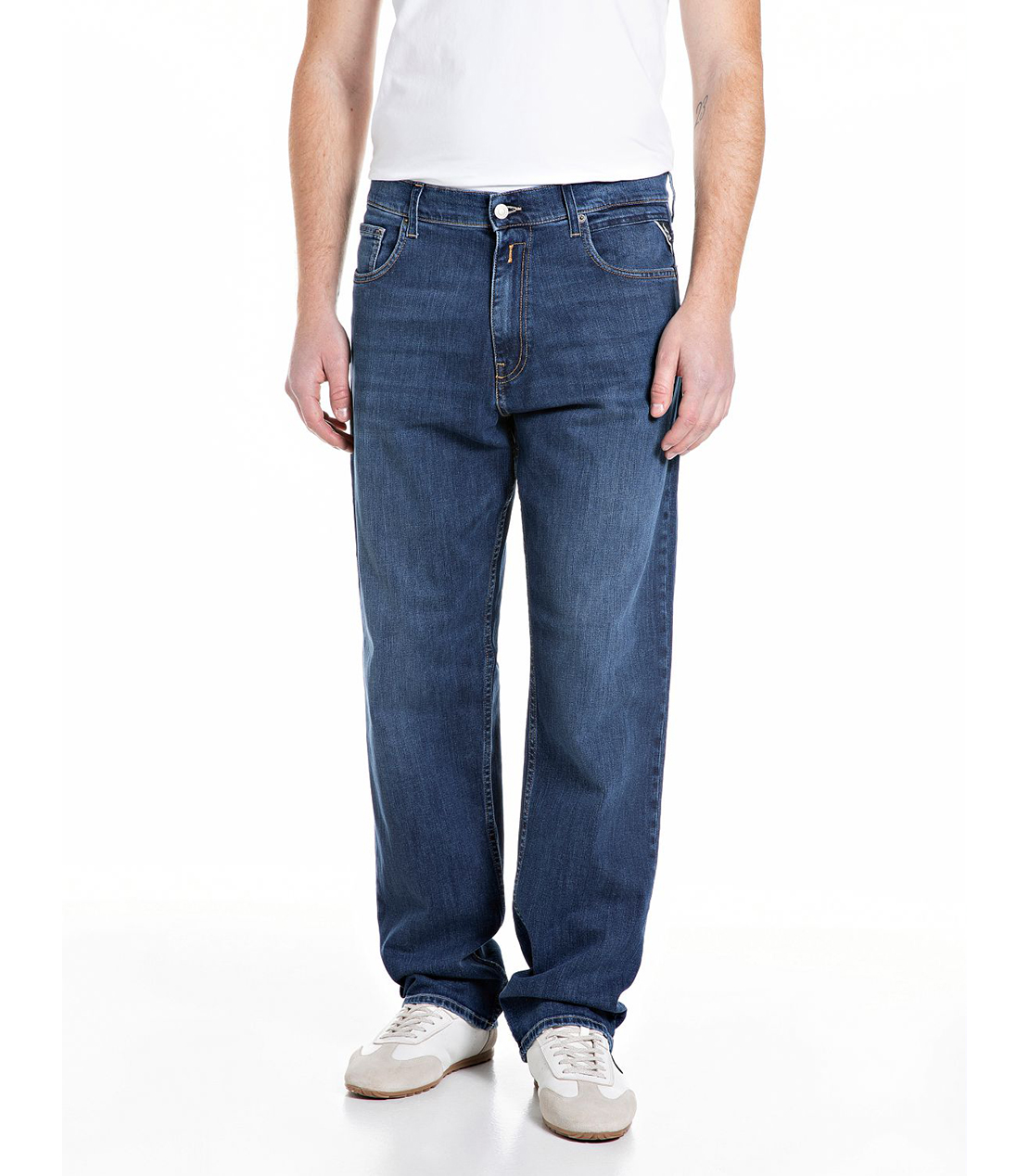 リラックスフィットKIRAN インディゴストレッチデニム